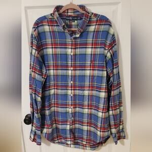 Ralph Lauren Multicolor Plaid Button Down Classic Fit Long Sleeve Big & Tall XLT